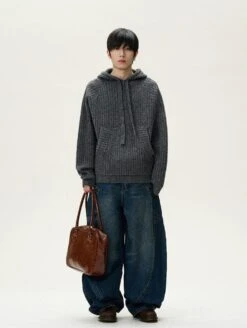 Chunky Ribbed Knit Hooded Sweater -Modern Wear Shop f642f0d3cad6c72fabebda80f9548014