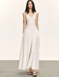 Sleeveless Racerback Maxi Dress With Cut-Out Back -Modern Wear Shop f647175eb60b4f3901628cca7f9ea94f