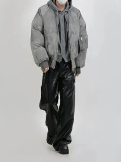 Oversized Mock Two-Piece Hooded Puffer Jacket -Modern Wear Shop f6f939097482d7906849446f770a1e7d