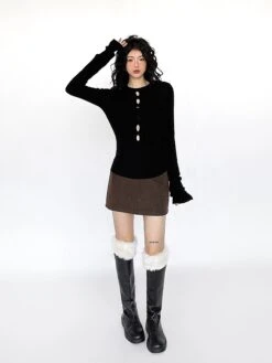 Flare Long Sleeve Ribbed Knit Top With Cutouts 23 Flare Long Sleeve Ribbed Knit Top With Cutouts -Modern Wear Shop f7eba0a31a86ae472a7f90090591d64e