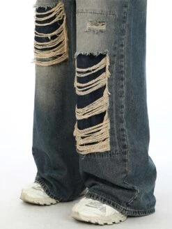 Distressed Patchwork Jeans -Modern Wear Shop f81caeed15fe98e86473647f2955840b