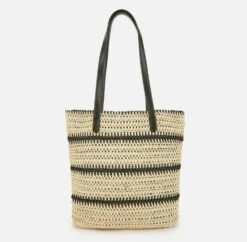 Woven Striped Tote With Leather Handles 13 Woven Striped Tote With Leather Handles -Modern Wear Shop f8655f177859325719c87d7f75775b4b