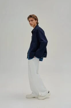 Fireman Clasp-Buckle Corduroy Collared Jacket -Modern Wear Shop f9dc030238bd814a557392f8de2a5b22