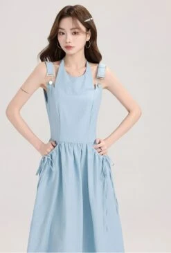 Sleeveless Midi Dress With Bow Tie Pockets 16 Sleeveless Midi Dress With Bow Tie Pockets -Modern Wear Shop fa339262a8b80c64497a525145bc37f0
