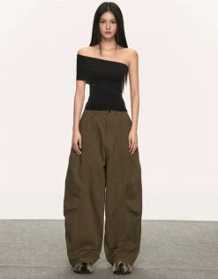 Asymmetric One Shoulder Stretch Knit Top -Modern Wear Shop fa6f99cd8e9765c57c991fd10d082422