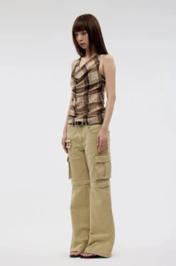 Plaid Cowl Neck Sleeveless Top -Modern Wear Shop fb8f8775397742151b650e4c2131c155 1