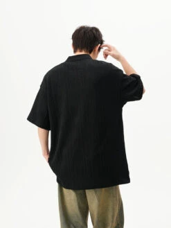 Textured Knit Short Sleeve Polo Shirt 24 Textured Knit Short Sleeve Polo Shirt -Modern Wear Shop fbd5550a374745de3f6de74861821d2a