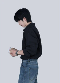 Wide-Striped Button-Down Long Sleeve Shirt 21 Wide-Striped Button-Down Long Sleeve Shirt -Modern Wear Shop fc18195157b661bc0928deb8d1e339e9