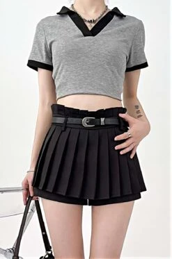 Pleated Skort Mini Skirt -Modern Wear Shop fc89cb8e1143351dafd821b55c9a66be