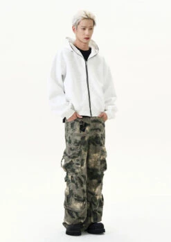 Oversized Zip-Up Zip-Through Hoodie Jacket -Modern Wear Shop fcb01a1c6a32b1445e7d33105f02f56c