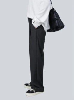 Classic Pleated Trousers With Side Pockets -Modern Wear Shop fd9fb5a753fc7923aa49c52b0d92b43c