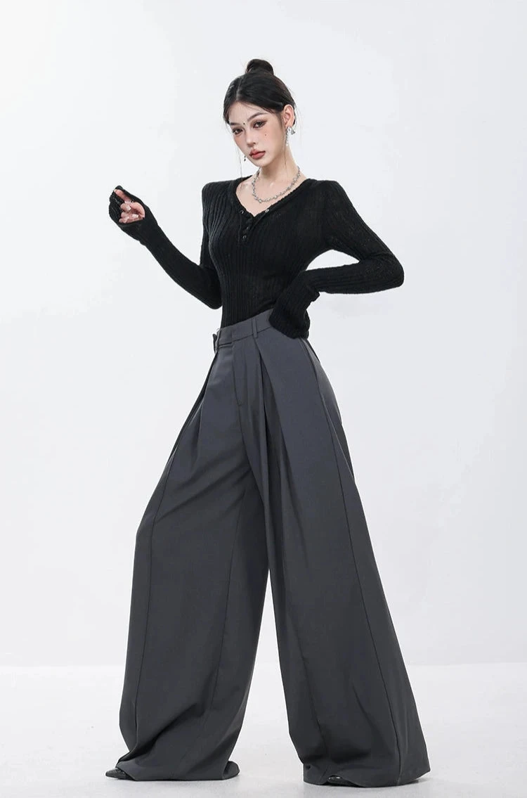 High Waist Wide Leg Multi-Pleated Trousers 15 High Waist Wide Leg Multi-Pleated Trousers - Image 15