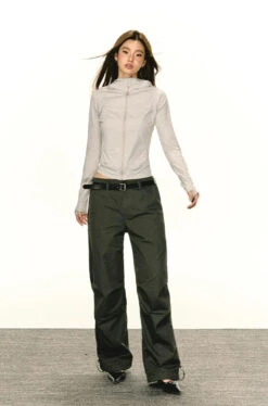 Lightweight Sun Sleeve Hooded Zip Jacket -Modern Wear Shop ff2948a01d74278357a61dad292705ed