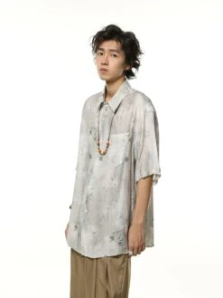 Metallic Sheen Abstract Print Oversized Button-Up Shirt 18 Metallic Sheen Abstract Print Oversized Button-Up Shirt -Modern Wear Shop ff4129329a09a24ee4bbe4971e7991a2
