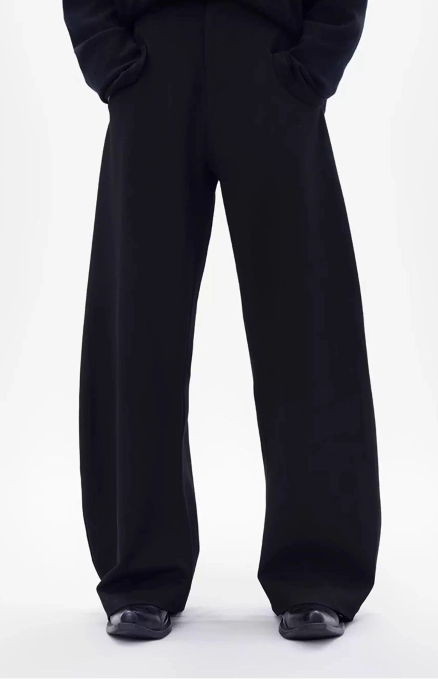Wide Leg Tailored Trousers With Draped Silhouette 3 Wide Leg Tailored Trousers With Draped Silhouette - Image 3