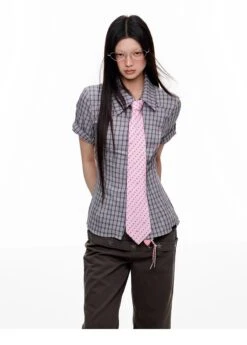 Plaid Asymmetric Button Wrap Top 37 Plaid Asymmetric Button Wrap Top -Modern Wear Shop imgi 45 O1CN01s6h55A1fgzy4ixHyL 2212418294037