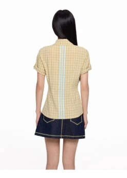 Plaid Asymmetric Button Wrap Top 31 Plaid Asymmetric Button Wrap Top -Modern Wear Shop imgi 67 O1CN01MAo23Z1fgzyDzy5QK 2212418294037