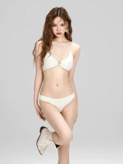 Waffle Texture Layered Bikini Four-Piece Set -Modern Wear Shop jLQHx6OK7A87aysp8Q Wr transformed