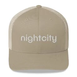 Nightcity Trucker Cap -Modern Wear Shop nightcity clothing nightcity trucker cap khaki 14489889669210