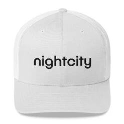 Nightcity Trucker Cap -Modern Wear Shop nightcity clothing nightcity trucker cap white 14489907429466