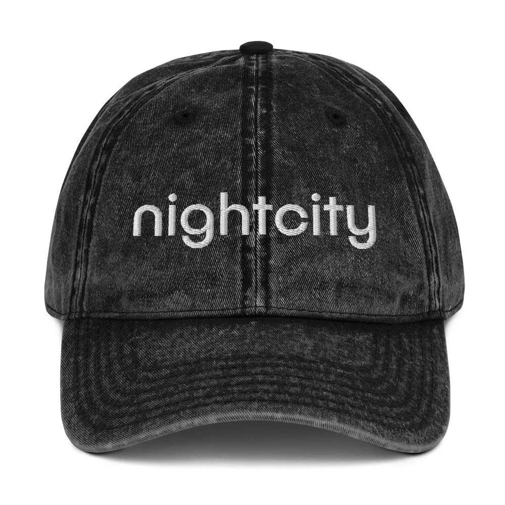 Nightcity Vintage Cotton Twill Cap 1 Nightcity Vintage Cotton Twill Cap