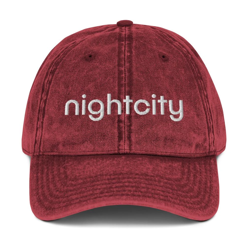 Nightcity Vintage Cotton Twill Cap 4 Nightcity Vintage Cotton Twill Cap - Image 4
